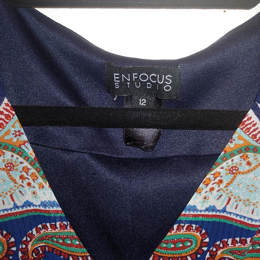 Enfocus Studio Multicolor Patterned Dress - Picture 3 of 9
